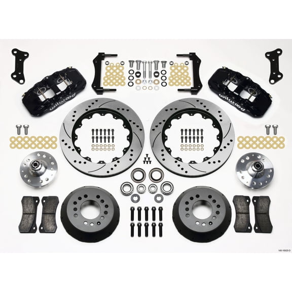 Wilwood AERO6 Front Hub Kit 14.00 Drilled 67-69 Camaro 64-72 Nova Chevelle