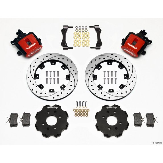 Wilwood Combination Parking Brake Rear Kit 11.75in Red Mini Cooper (Requires 17in Wheels)