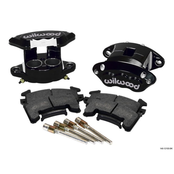 Wilwood D154 Front Caliper Kit - Black 1.62 / 1.62in Piston 0.81in Rotor
