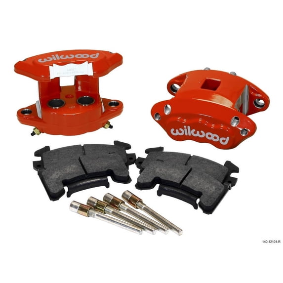 Wilwood D154 Front Caliper Kit - Red 1.62 / 1.62in Piston 1.04in Rotor main image 0