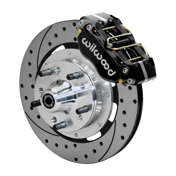 Wilwood Dynapro 4R Front Kit 11.75in SPR Drilled and Slotted Rotors - Black - 140-15909-D