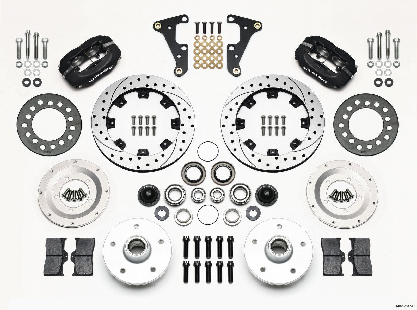 Wilwood Forged Dynalite Front Kit 10.75in 64-65 Mustang 6 Cylinder 4-lug main image 0
