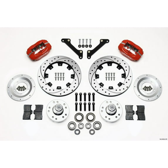 Wilwood Forged Dynalite Front Kit 12.19in Drilled Red 70-78 Camaro