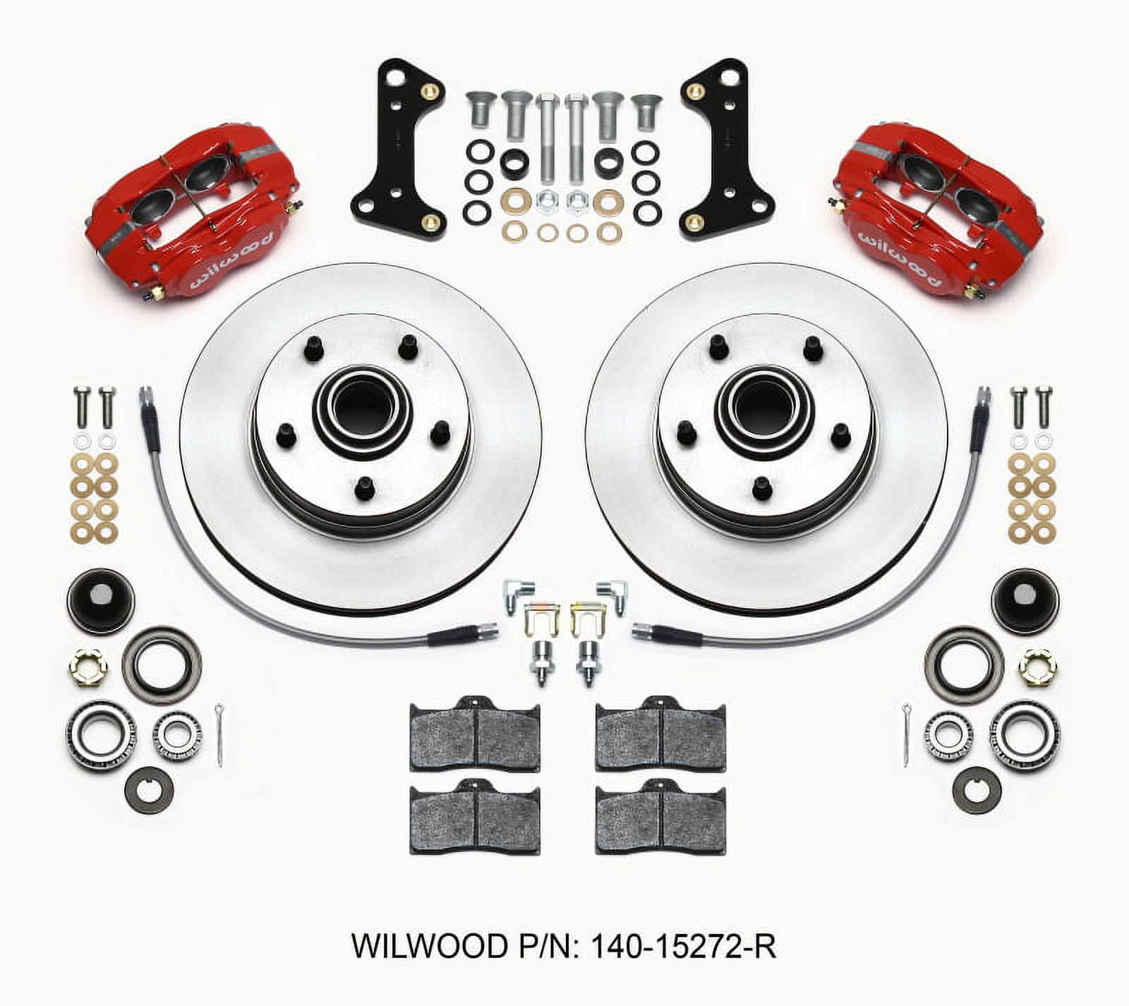 Wilwood Forged Dynalite Front Kit 12.19in Drilled Red 82-92 Camaro//Firebird main image 1