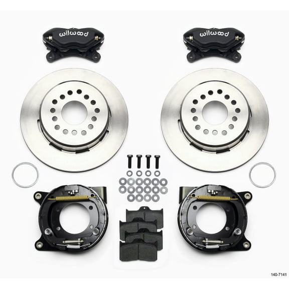 Wilwood Forged Dynalite P/S Park Brake Kit Chevy 12 Bolt w/ C-Clips
