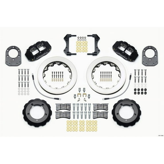 Wilwood Narrow Superlite 4R Front Hat Kit 12.88in Red 66-75 Ford Bronco Dana 30/44 w/Lines