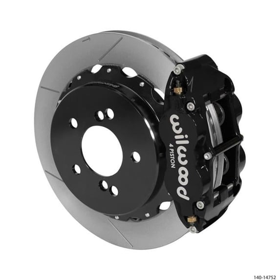 Wilwood Narrow Superlite 4R Rear Kit 12.88in Slotted Black 00-06 BMW M3 E46 - 140-14752