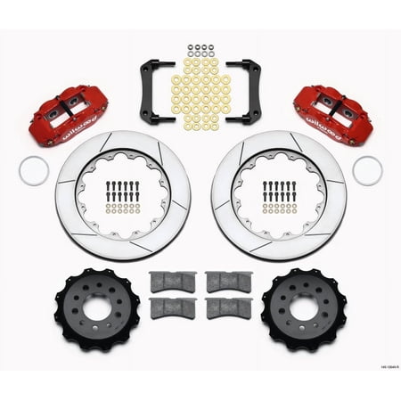 Wilwood Narrow Superlite 4R Rear Kit 14.00in Red Morrison Multilink IRS (2010-15 Camaro Based)