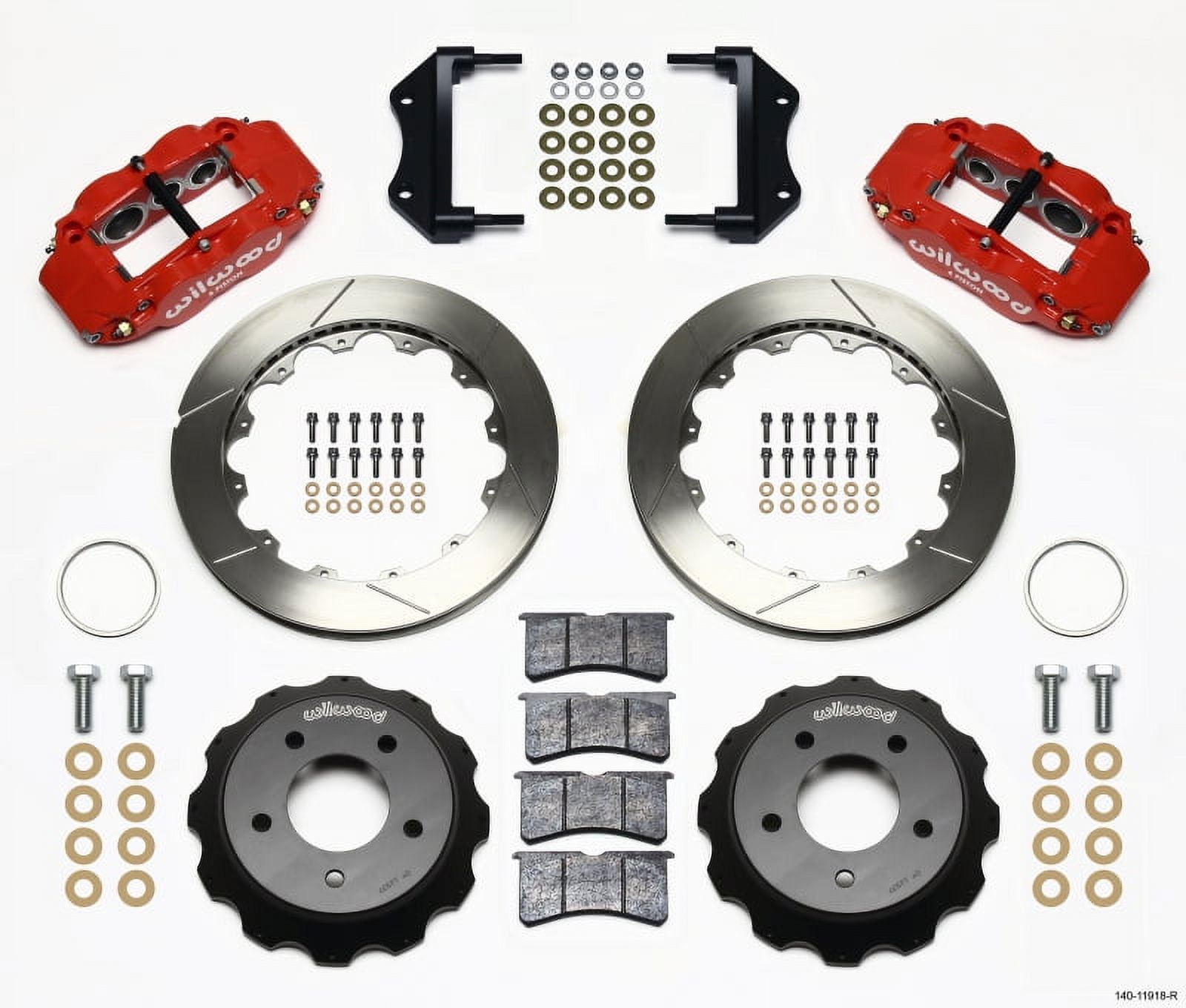 Wilwood Narrow Superlite 6R Front Hat Kit 12.88in Honda S2000 main image 1