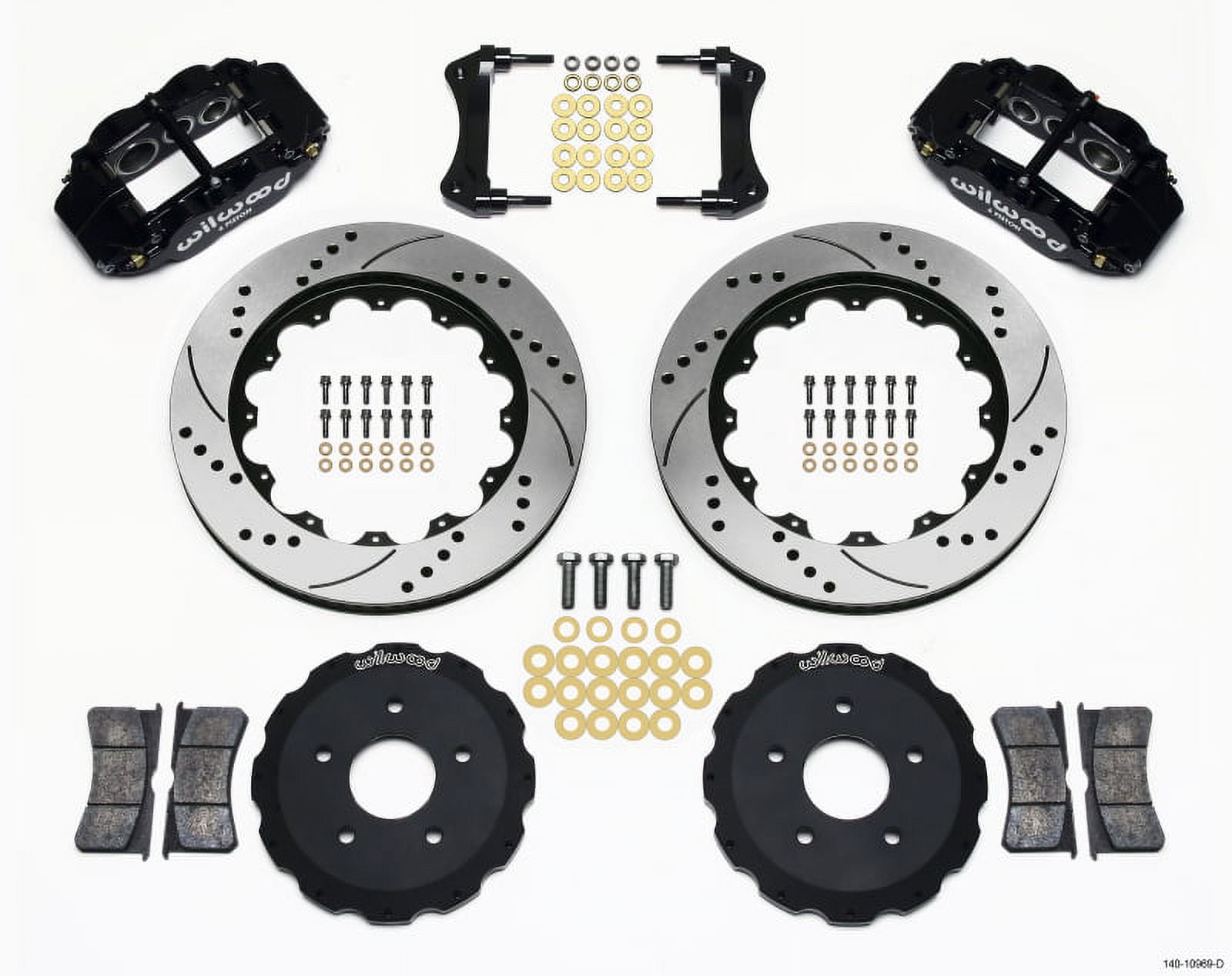 Wilwood Narrow Superlite 6R Front Hat Kit 13.06in E36 BMW M3 main image 1