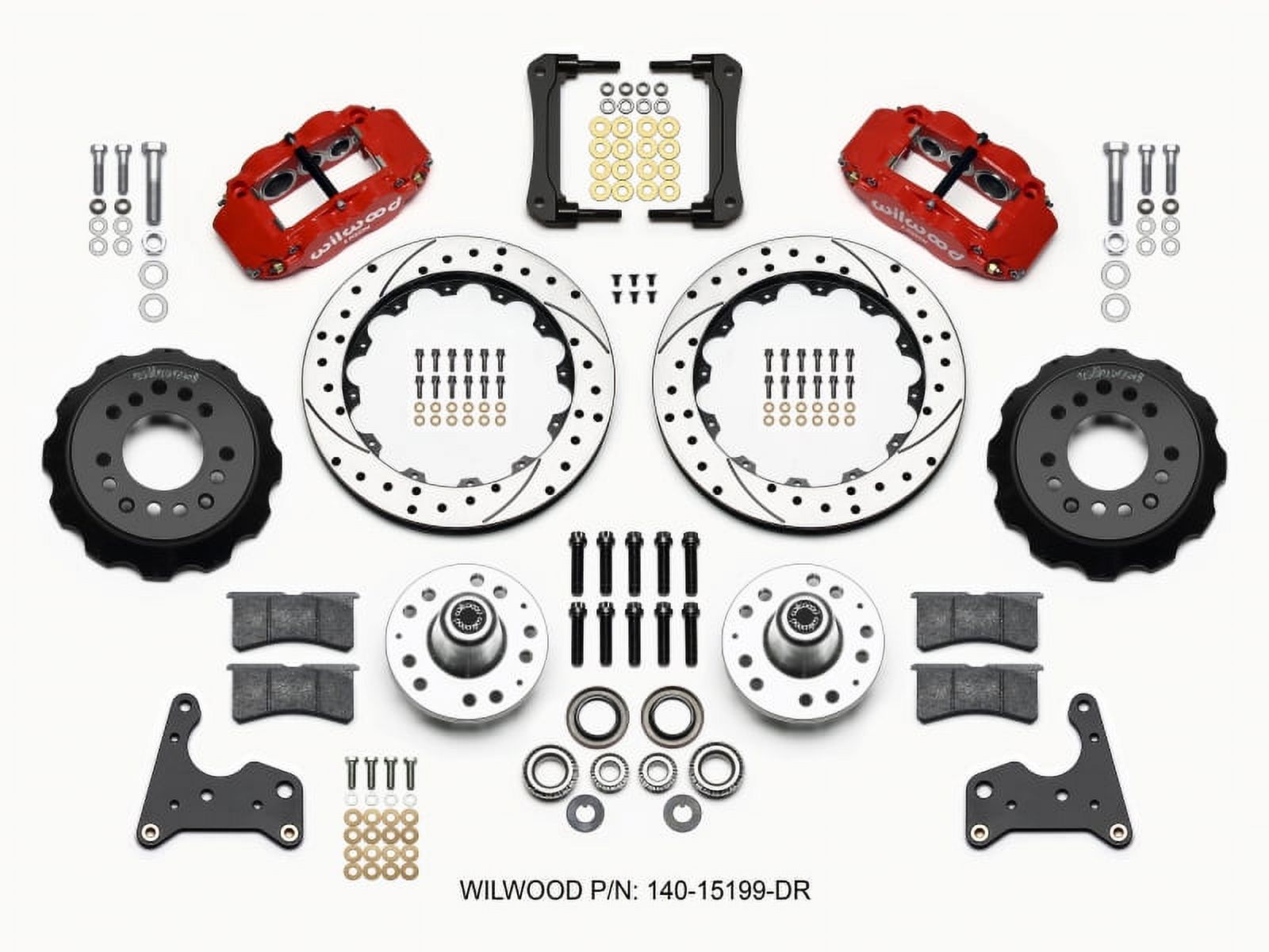 Wilwood Narrow Superlite 6R Front Hub & 1PC Rtr Kit 12.88in Dril 67-69 Camaro 64-72 Nova Chevelle