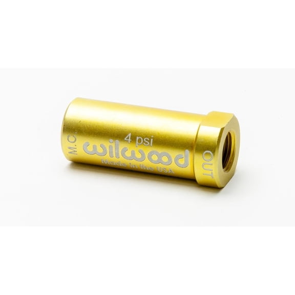 Wilwood Residual Pressure Valve - New Style 4 PSI / Gold