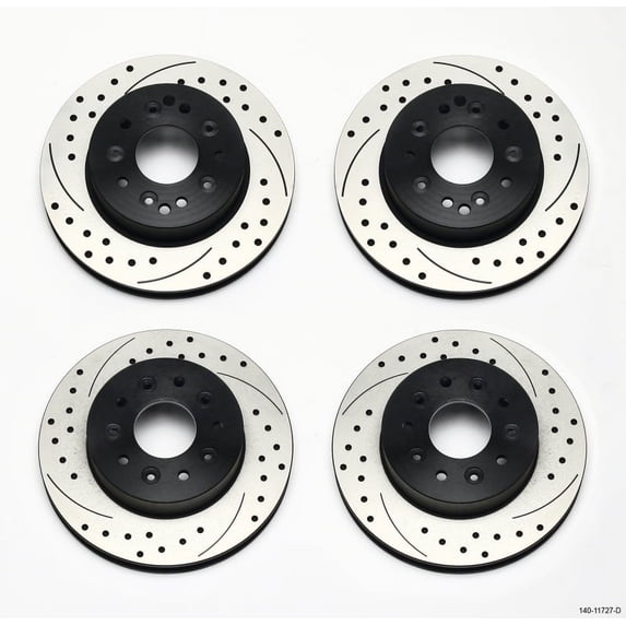 Wilwood Rotor Kit Front/Rear-Drilled 65-82 Corvette C2/C3 (1Pc Rotors ...