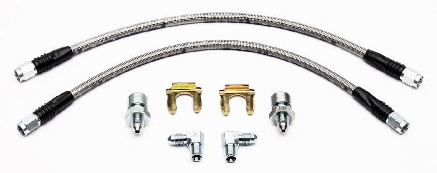 Wilwood Flexline Brake Hose Kit - 25 in - 3 AN Hose - 3 AN Straight Inlet main image 0