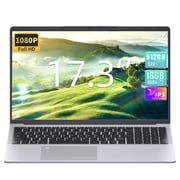 Win 11 Pro/Office 2019 17.3 Large Laptop, 16GB RAM, 512GB SSD, FHD IPS Display, 6500Y Up to 3.4 GHz, Fingerprint, Backlit Keyboard, WiFi/USB3.0/BT/HDMI, PC Notebook For Work & Study