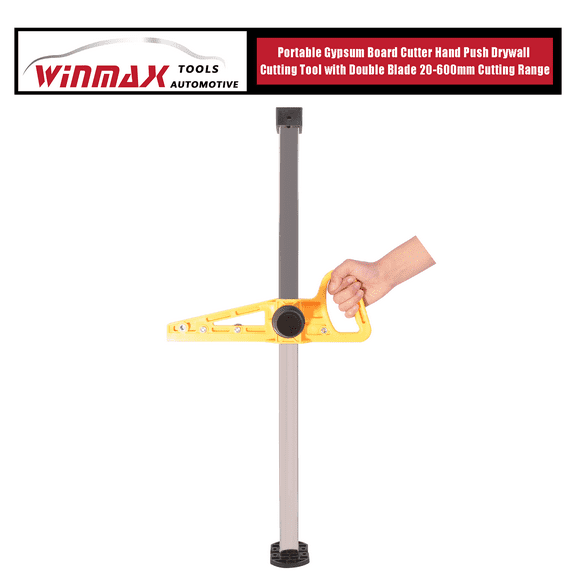 Win Max Portable Drywall Cutting Tool Hand Push Gypsum Board Double Blade Vertical Test Tool