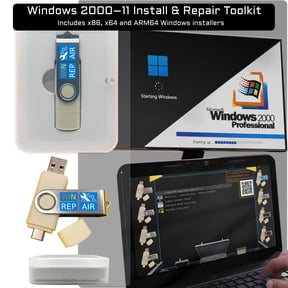 Tech Store USB Flash Drive - Windows Repair, Reinstall, Data Recovery, Diagnostics, Drivers, Bootable Stick