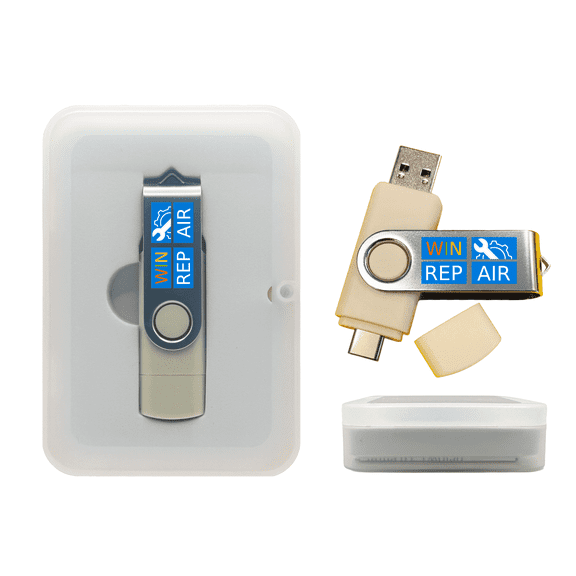 Windows Repair Toolkit Bootable USB - Recovery, Reinstall & Password Reset, Drivers, WinPE - 64GB