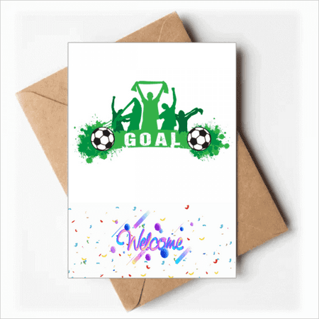 Win Soccer Football Sports Welcome Back Greeting Cards Envelopes Blank