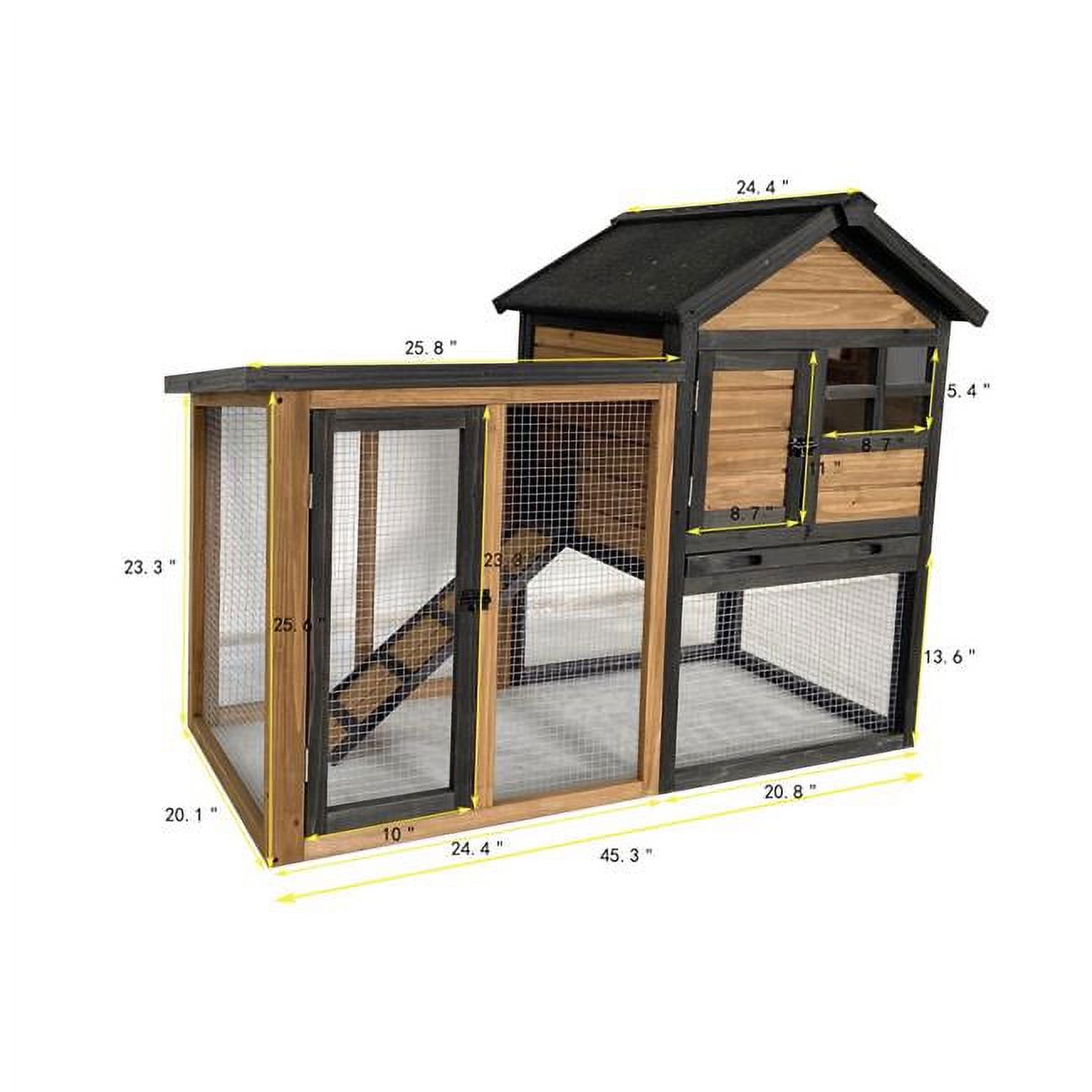 Win World 21901WB Stilt House Rabbit Hutch with Natural Wood