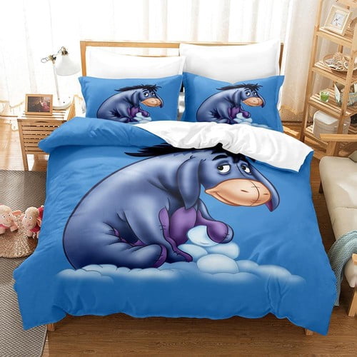 Win-nie Pooh Duvet Cover Super Soft Comfortable Home Bedding Set ,1 Win-nie Pooh Duvet Cover with 2 Pillowcases