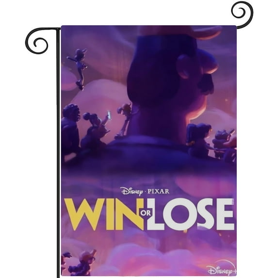 Win or Lose-themed Garden Flag. Perfect gift for fans, friends, and family members, and suitable for outdoor activities, party decorations11''x18''