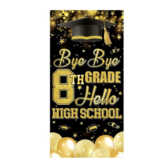 Win s Way 2026 Graduation Decorations Curtains March Forward In Peace Party Supplies Banner for Indoor Outdoor Setup