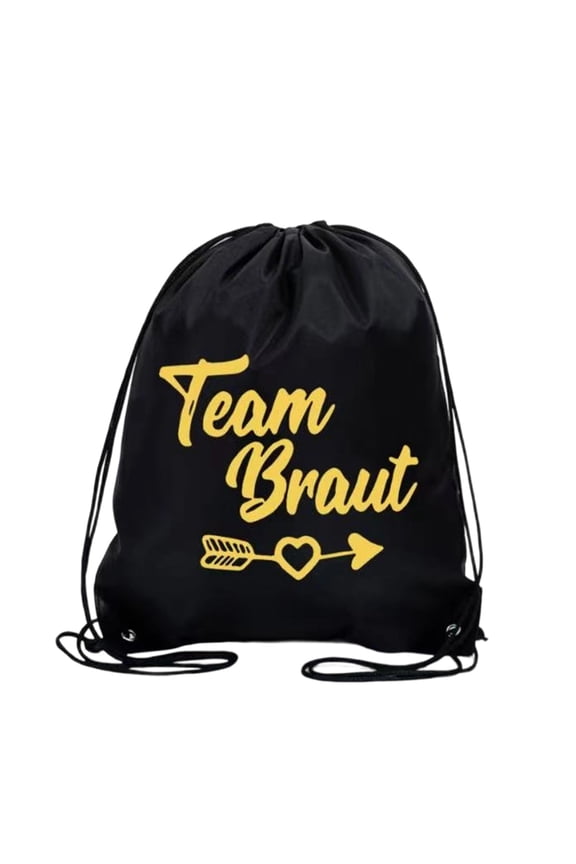 Party Drawstring Backpack Team Bride Waterproof Lightweight Bag Bridesmaid Gift Bag Travel Daypack