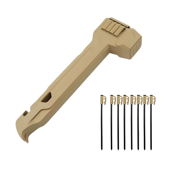 Win s Way Camping Tent Stake Driver Puller With Storage Handle Lightweight Mallet For Outdoor Hiking Backpacking Adventure Gear