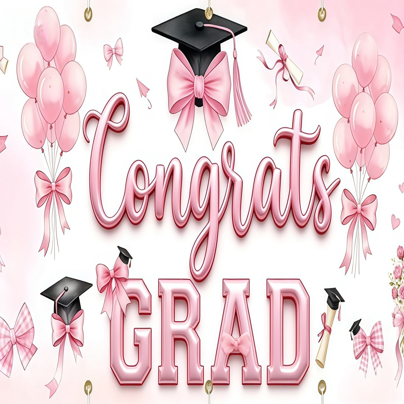 Win s Way Class Of 2026 Graduation Banner Congrats Grad Double Outdoor Indoor Party Decoration