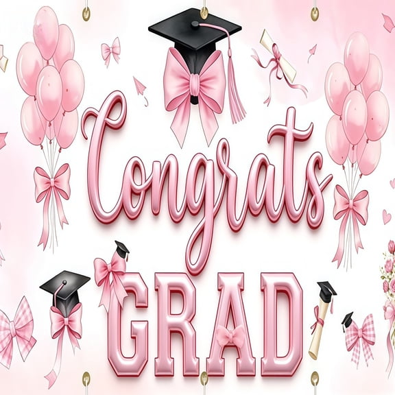 Win s Way Class Of 2026 Graduation Banner Congrats Grad Double Outdoor Indoor Party Decoration