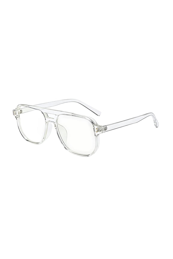 Double Bridge Driving Glasses, Retro Square Sunglasses with Jelly Color Lens, UV Protection Anti-Glare Unisex Eyewear for Driving Cycling Outdoor Sports & Daily Wear