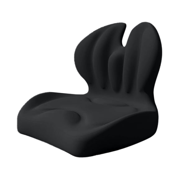 Win s Way Ergonomic Seat Cushion with Lumbar Support, L-Shaped Memory Foam Chair Pad for Office and Car