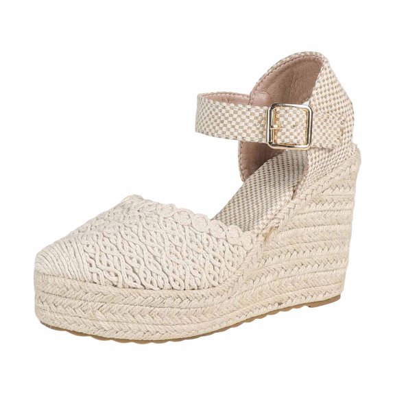 Win s Way Espadrilles For Women Open Toe Wedge Sandals Cushioned Footbed Adjustable Strap Spring Shoes For Women