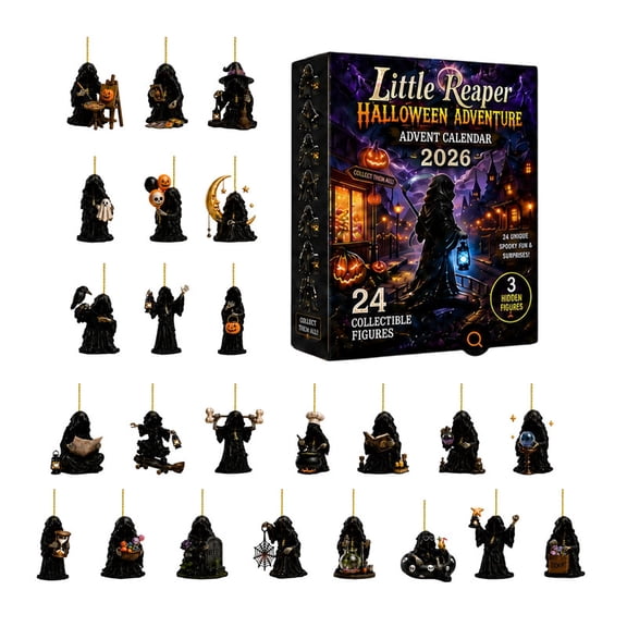 Win's Way Halloween Advent Calendar 2026 24 Day Countdown Blind Box Acrylic Ornament Set