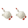 thumbnail image 1 of Win s Way Handmade Crochet White Goose Coasters Cute Drink Coaster 2 Piece for Coffee Table Tabletop Protection Home Decor, 1 of 7