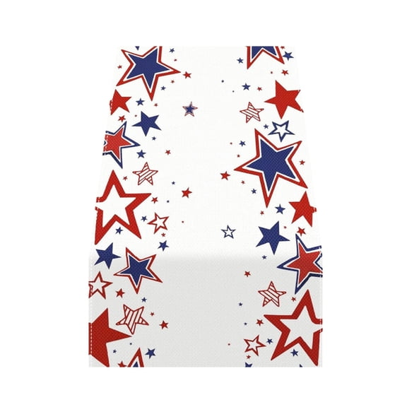 Win s Way Independence Day Flax Table Cloth Festive Party Holiday Cover Decorative Absorbent Tablecloth For Family Gatherings Celebrations