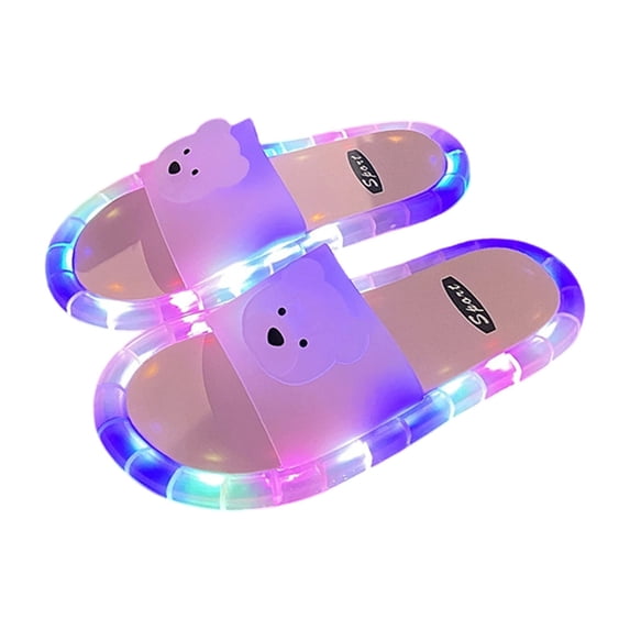 Win s Way LED Light Up Slippers for Men Women Couple Motion Sensor Rainbow Sandals Waterproof Quick Dry Bathroom Slides Non Indoor Outdoor Summer House Shoes