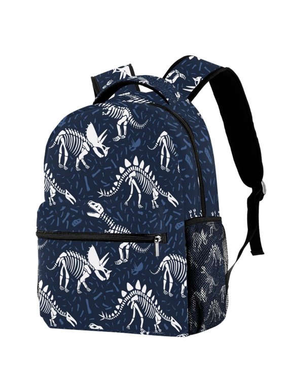 Large Capacity Dinosaur Print Backpack, Stylish Lightweight Nylon Casual Daypack for b-o-y-s and g-i-r-l-s, Travel Outdoor and School Bag