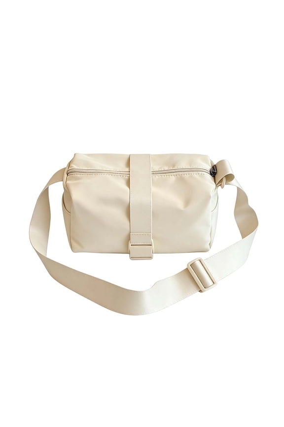 Lightweight Nylon Sling Shoulder Crossbody Bag Unisex Multi Pocket for Daily Travel Work Gym