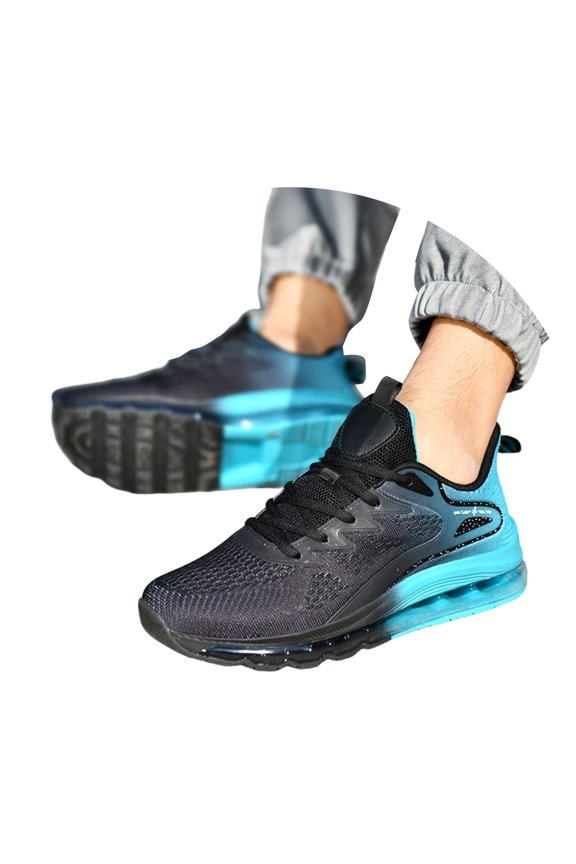 Men's Air Cushion Running Shoes, Full Sole Shock Absorption Athletic Training Sneakers