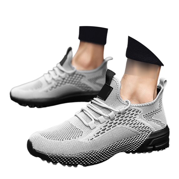 Win s Way Men's Breathable Athletic Sneakers, Lightweight Mesh Running Shoes For Gym Workout & Tennis Jogging