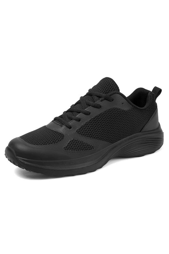 Men's Breathable Lightweight Athletic Walking Sneakers, Slip-On Mesh Runner with Supportive Insole