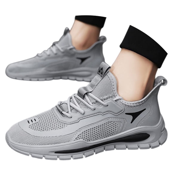 Win s Way Men's Breathable Mesh Sneakers, Lightweight Slip-On Walking Shoes for Gym Running Training Tennis