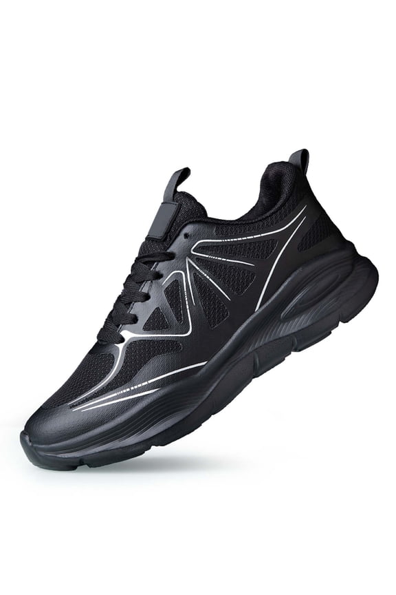 Men's Elevated Thick Sole Sneakers, Breathable Casual Walking Shoes For Outdoor Athletic Travel