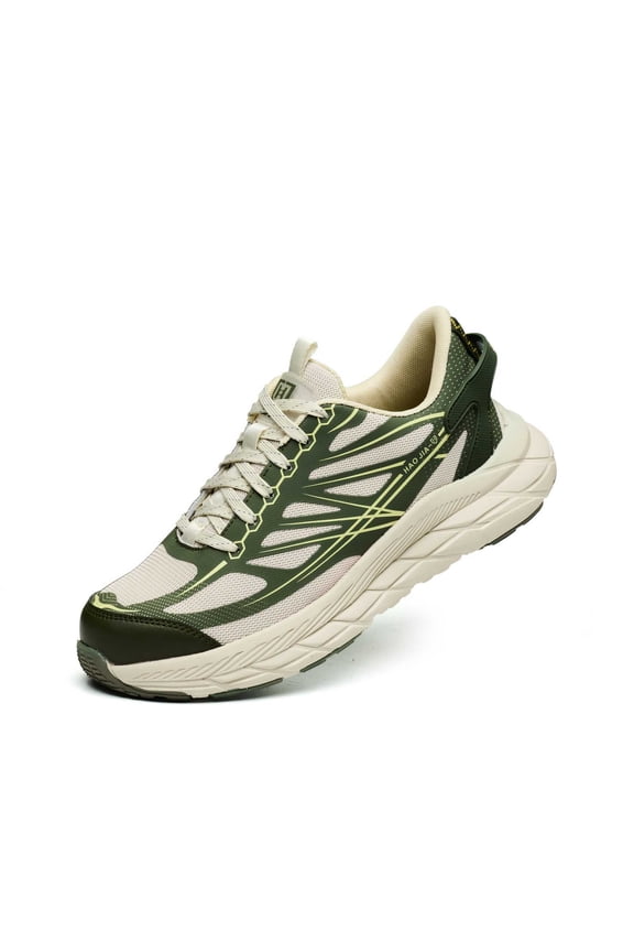 Men's Fashion Breathable Mesh Work Sneakers, Puncture Proof Thick Sole Outdoor Sports Footwear