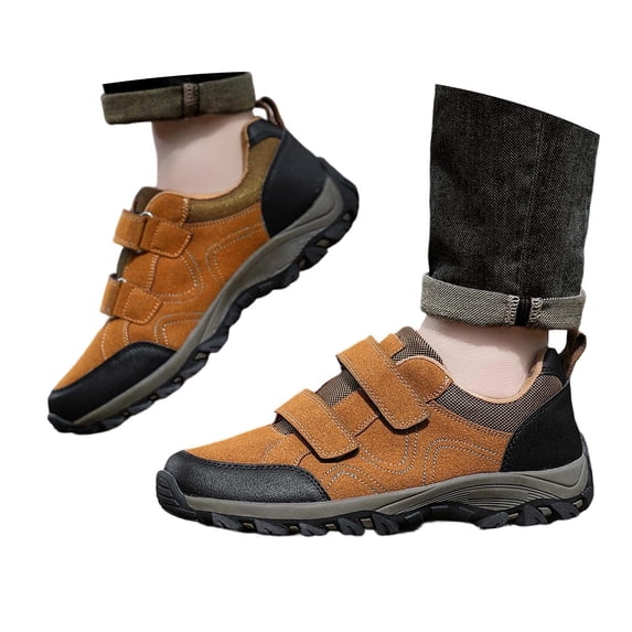 Win s Way Men's Hook and Loop Sneakers, Thick Sole Non- Training Footwear for Daily Sports