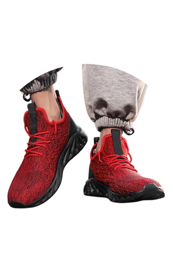 Men's Lightweight Athletic Sneakers, Breathable Mesh Running Walking Shoes For Gym & Training