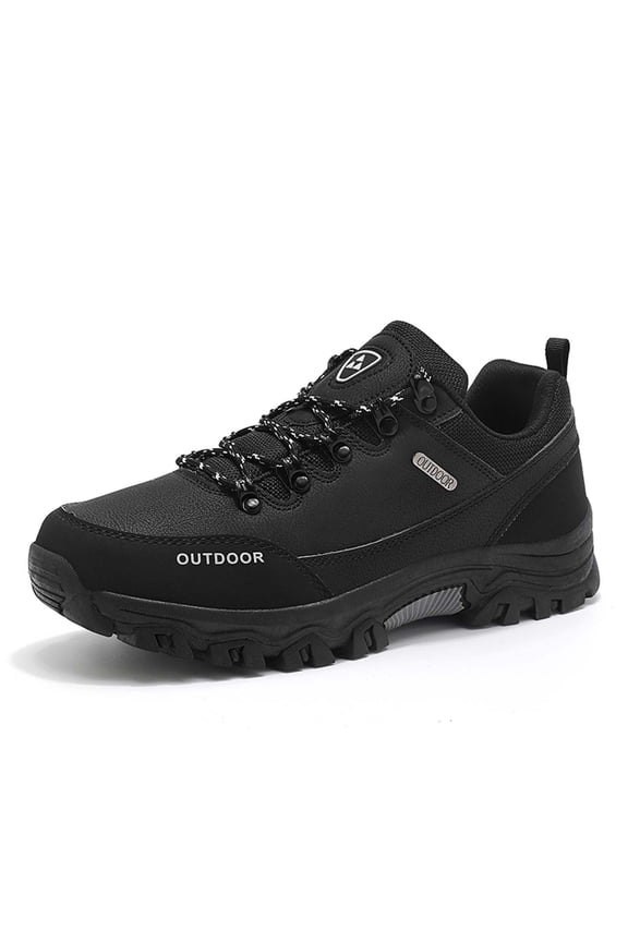 Men's Oversized Hiking Sneakers, Low Top Breathable Mesh Walking Shoes For Daily Travel All Season