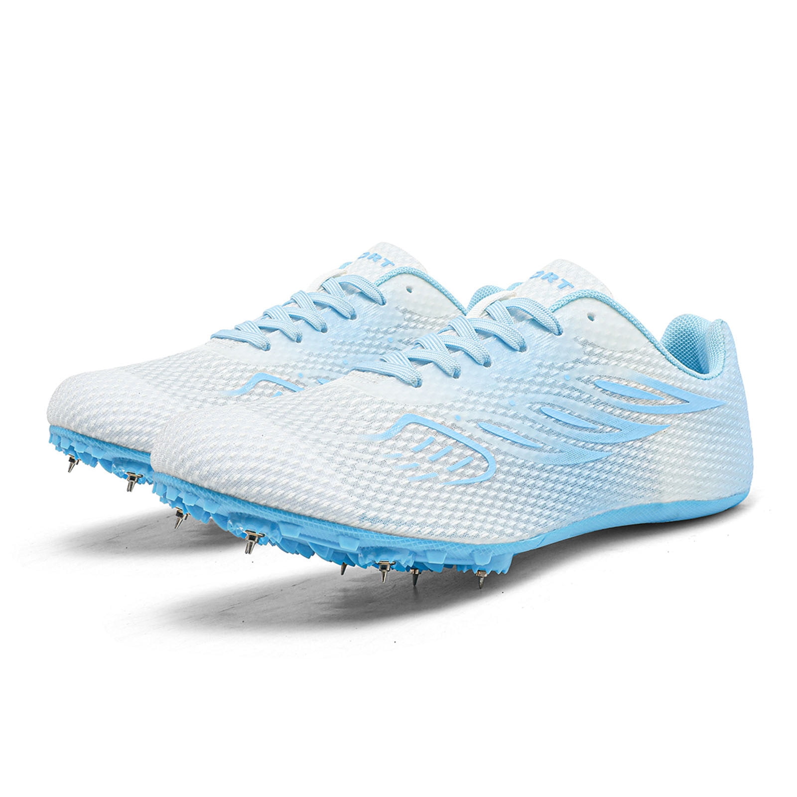 Win s Way Men's Track and Field Sprint Shoes, 8-Nails Professional Athletic Running Sneakers